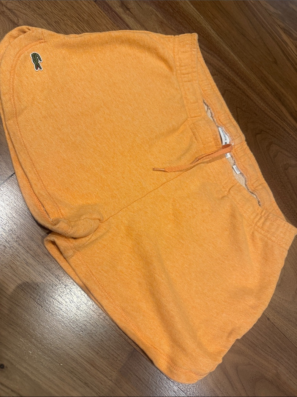 Lacoste Bright Orange Terry Lounge Shorts
